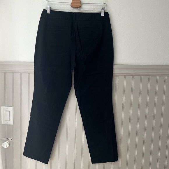 ⭐️ New J. Jill Size 8 Linen Blend Classic Black Trousers - Picture 4 of 5
